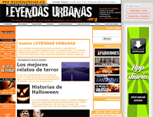 Tablet Screenshot of leyendasurbanas.org